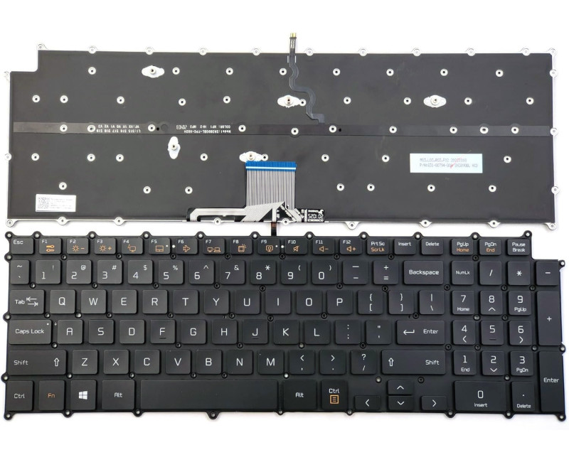 LG gram 17Z90N 17Z90N-V 17Z90N-R 17U70P 17U70P-P 17UD70P black backlit US keyboard