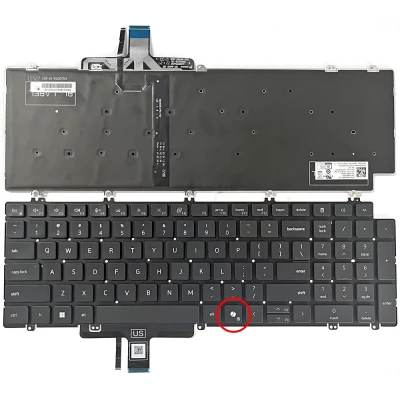 Dell Latitude 3540 5531 5540 backlit US keyboard AI