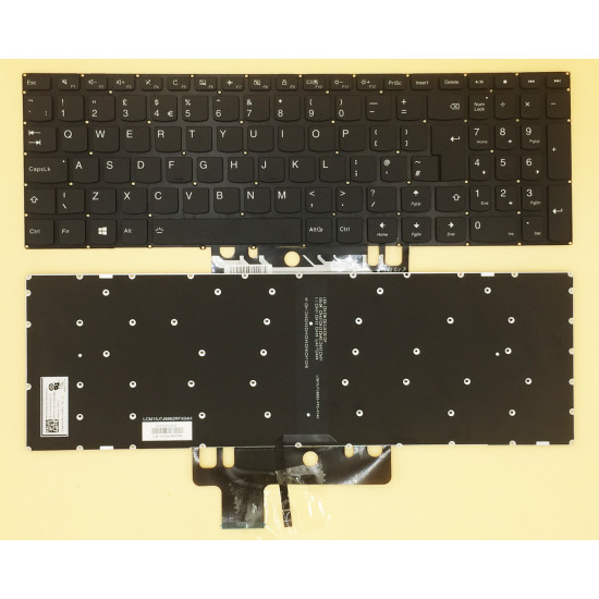 Lenovo 310S-15ISK 510S-15ISK 310S-15IKB FLEX 4-1570 FLEX 4-1580 backlit UK keyboard - main product image