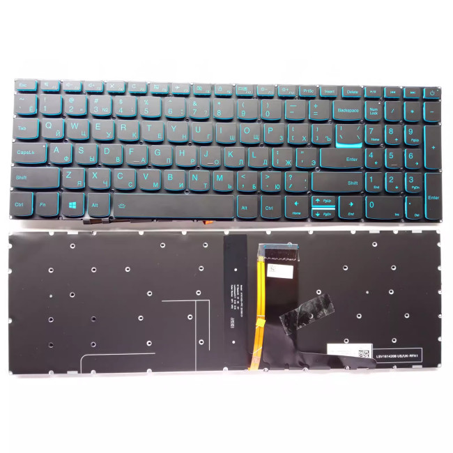 Lenovo 340c-15 S145-15IWL S145-15AST S145-15API blue power backlit Russian RU keyboard - main product image