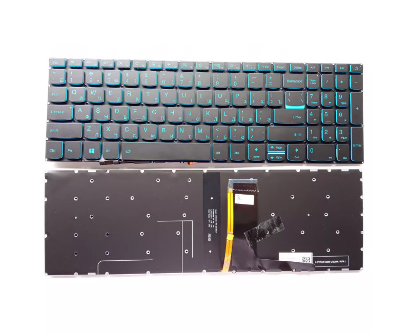 Lenovo 340c-15 S145-15IWL S145-15AST S145-15API blue power backlit Russian RU keyboard