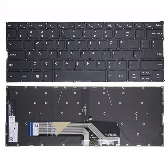 Lenovo C740-14IML, C340-14API, C340-14IML, C340-14IWL, black backlit US keyboard original - main product image