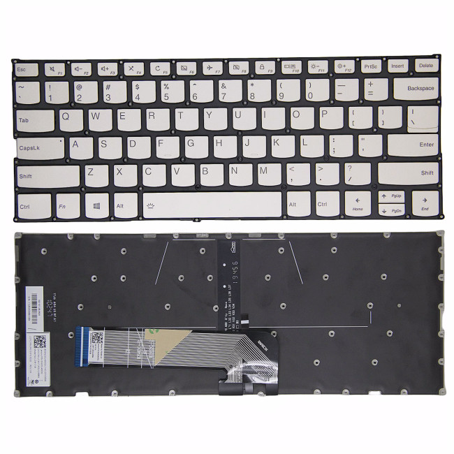 Lenovo C740-14IML, C340-14API, C340-14IML, C340-14IWL, gold backlit US keyboard original - main product image