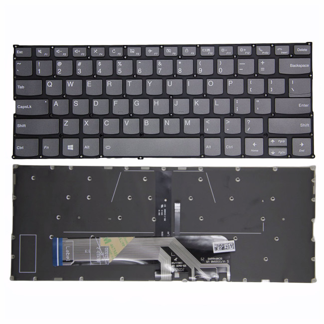Lenovo yoga 730-13IKB 730-13IWL 730-15IKB 730-15IWL gray backlit US keyboard high copy - main product image