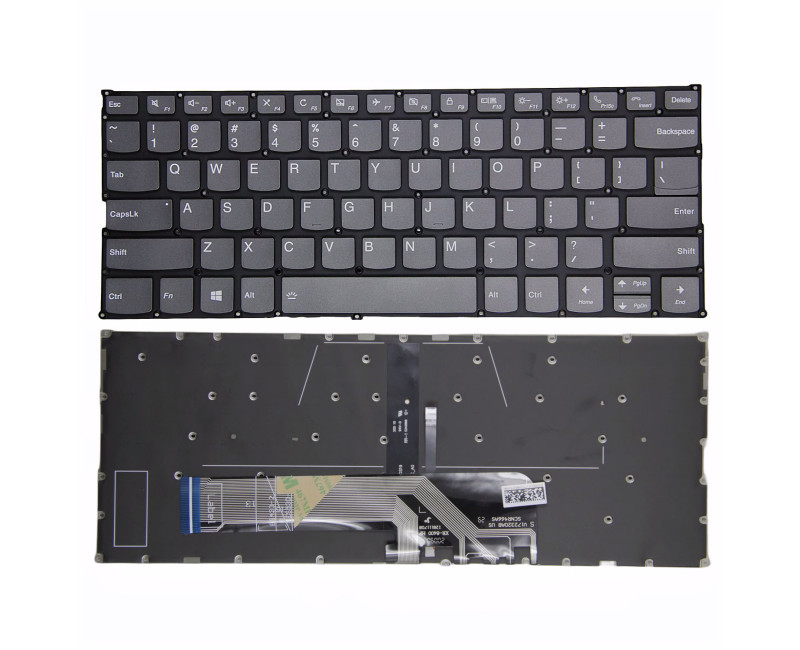 Lenovo yoga 730-13IKB 730-13IWL 730-15IKB 730-15IWL gray backlit US keyboard high copy - additional view 