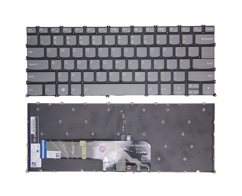 Lenovo IdeaPad Slim 5 14AHP9 14IMH9 14IRU9 F10 lock gray backlit US keyboard