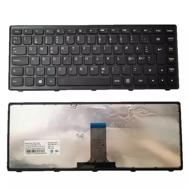 Lenovo G400AS G400S G405S N410 S410P Norwegian NE NR keyboard - main product image