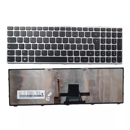 Lenovo G50-30 G50-45 G50-70 G50-70m G50-80 silver backlit French FR keyboard - main product image
