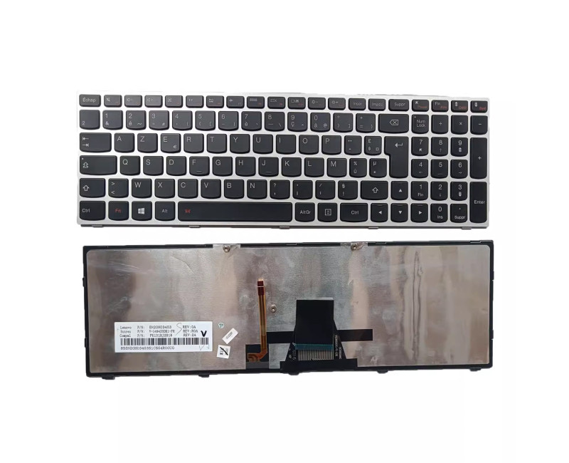 Lenovo G50-30 G50-45 G50-70 G50-70m G50-80 silver backlit French FR keyboard