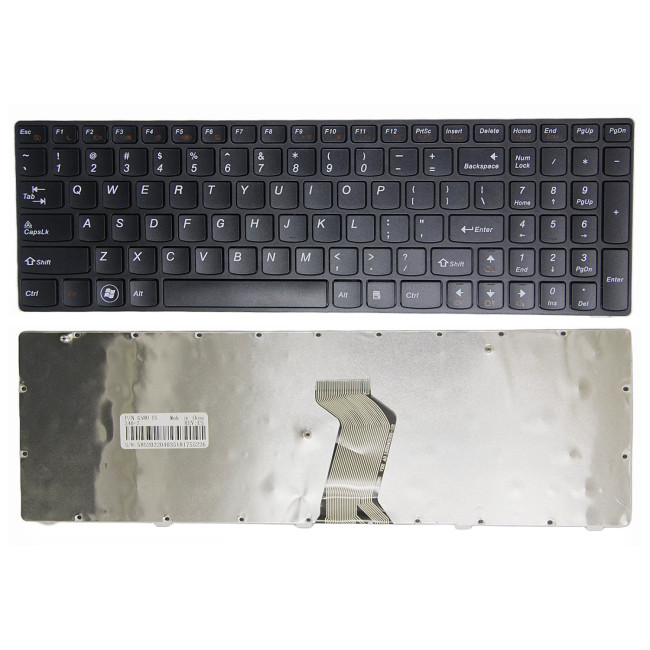 Lenovo G580 G590 Z580 Z585 G585 G780 black frame US keyboard OEM - main product image