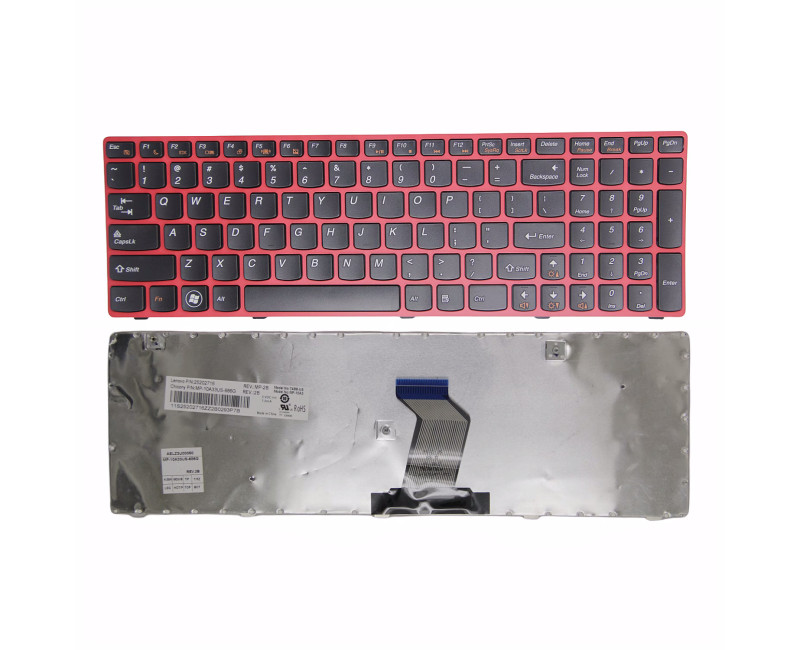 Lenovo G580 G590 Z580 Z585 G585 G780 red frame US keyboard original - additional view 