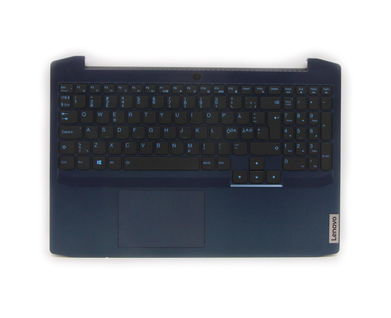 Lenovo Gaming 3-15ARH05 blue backlit Norwegian NE NR keyboard palmrest - additional view 