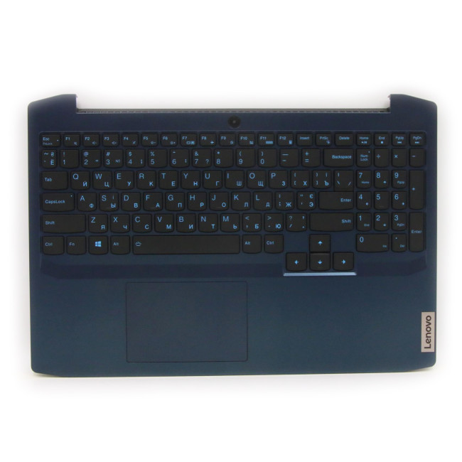 Lenovo Gaming 3-15ARH05 blue backlit Russian RU keyboard palmrest - main product image