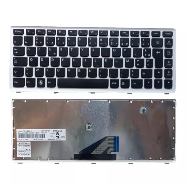 Lenovo Lenovo thinkpad IdeaPad U310 U310-ITH U310-IFI silver French FR keyboard - main product image