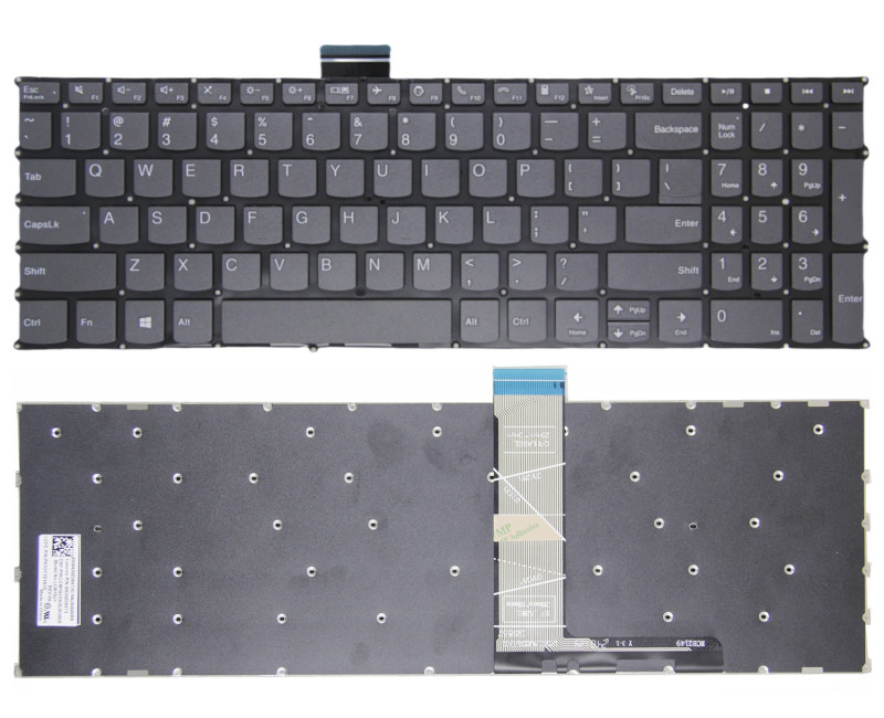 Lenovo ThinkBook 15 G2 ARE ITL / 15 G3 ACL ITL / 15 G4 ABA IAP / 15 G5 ABP IRL / 15p IMH / 15P G2 ITH gray F10 call US keyboard