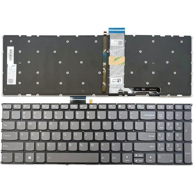 Lenovo ThinkBook 15 G2 ARE ITL, 15 G3 ACL ITL, 15 G4 ABA IAP, 15 G5 ABP IRL, 15p IMH, 15P G2 ITH, gray backlit F10 call US keyboard - main product image