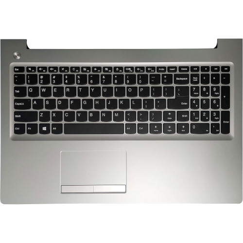 Lenovo IdeaPad 310-15, 310-15ISK, 310-15ABR, 510-15, 510-15ISK, 510-15IKB, US keyboard palmrest silver - main product image