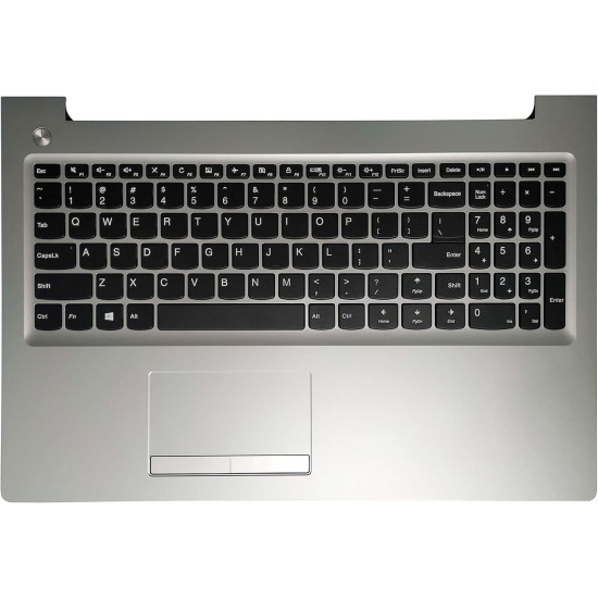 Lenovo IdeaPad 310-15, 310-15ISK, 310-15ABR, 510-15, 510-15ISK, 510-15IKB, US keyboard palmrest silver - main product image
