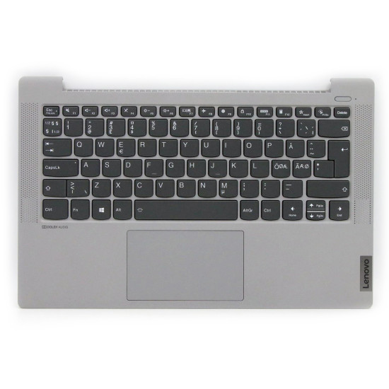 Lenovo IdeaPad 5 14ARE05 5CB1A13741 Gray white backlit Norwegian NE keyboard palmrest - main product image