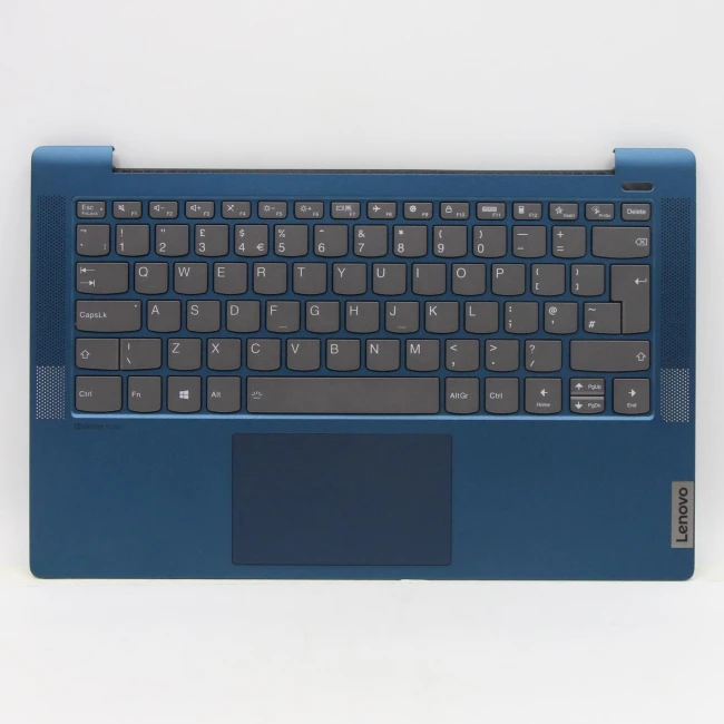 Lenovo IdeaPad 5 14IIL05 5CB0Y89321 blue metal backlit UK keyboard palmrest - main product image