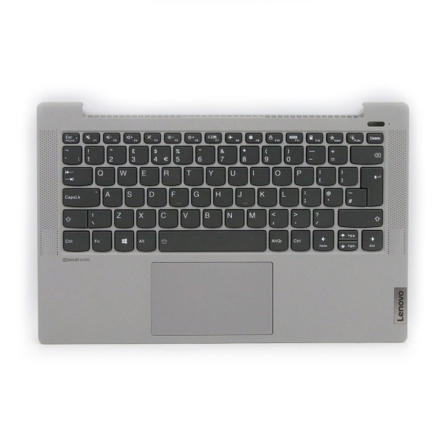 Lenovo IdeaPad 5 14IIL05 gray white backlit UK keyboard palmrest 1 - main product image