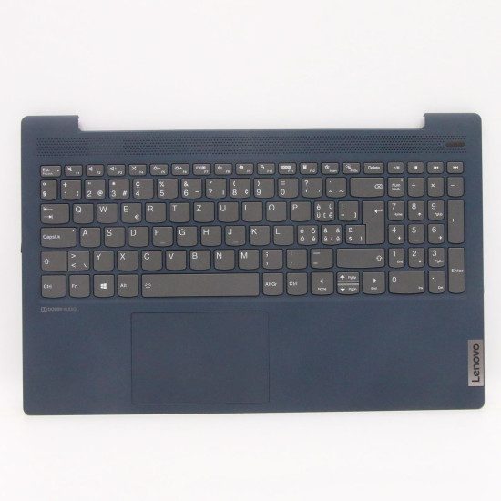 Lenovo IdeaPad 5-15IIL05 5-15ARE05 blue backlit Swiss SW keyboard palmrest - main product image