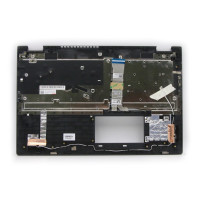Lenovo IdeaPad 5-15IIL05 5-15ARE05 gray fingerprint hole backlit UK keyboard palmrest - additional view 1