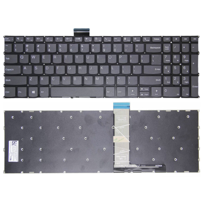 Lenovo IdeaPad 5-15iil05 5-15are05 5-15itl05 5-15alc05 F10 call gray US keyboard - main product image