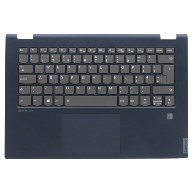 Lenovo IdeaPad C340-14IWL 5CB0U42246 Blue backlit UK keyboard palmrest - main product image