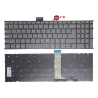 Lenovo IdeaPad 3-17ADA6, 3-17ALC6, 3-17ABA7, 3-17IAU7, 3-17IRU7, gray F10 lock US keyboard