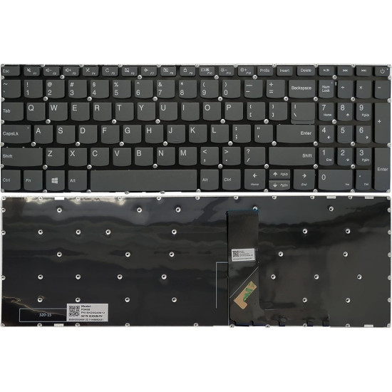 Lenovo IdeaPad L340-15API, L340-15IRH, L340-15IWL, L340-17API, L340-17IWL, L340E-15IRH, L340E-15IRH, Power US keyboard gray - main product image