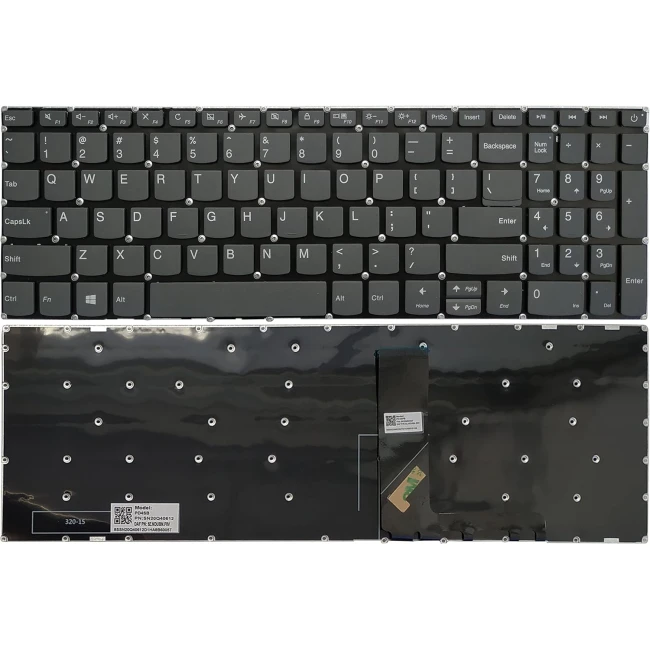 Lenovo IdeaPad 320-15ABR 320-15AST 320-15IAP 320-15IKB 320-15ISK Power US keyboard gray - main product image