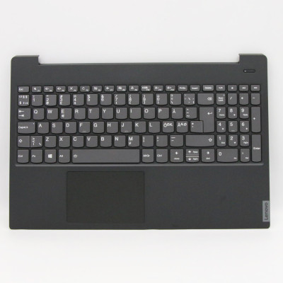 Lenovo IdeaPad S340-15API S340-15IIL gray backlit Norwegian NE keyboard palmrest