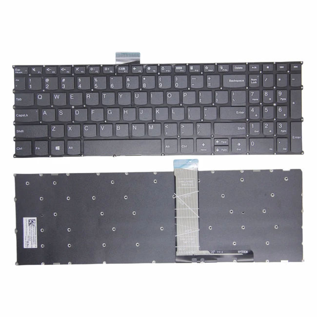 Lenovo IdeaPad 1-15ADA7, 1-15ALC7, 1-15IAU7, 1-15IJL7, 1-15IRU7, black US keyboard - main product image