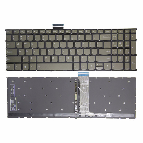 Lenovo IdeaPad 3-15ADA6, 3-15ALC6, 3-15ITL6, 3-15ABA7, 3-15IAU7, green backlit US keyboard - main product image