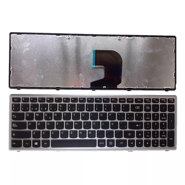 Lenovo Ideapad P500 P500A Z500 Z500A silver Spanish SP keyboard - main product image