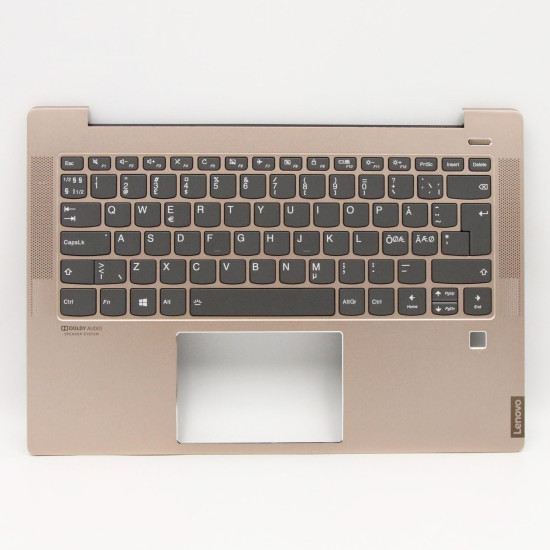 Lenovo Ideapad S540-14API Teclado Rose Gold backlit Norwegian NE keyboard palmrest - main product image