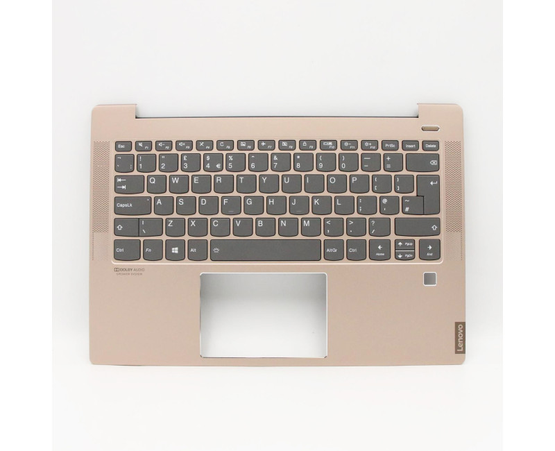 Lenovo Ideapad S540-14API Teclado Rose Gold fingerprint hole backlit UK keyboard palmrest