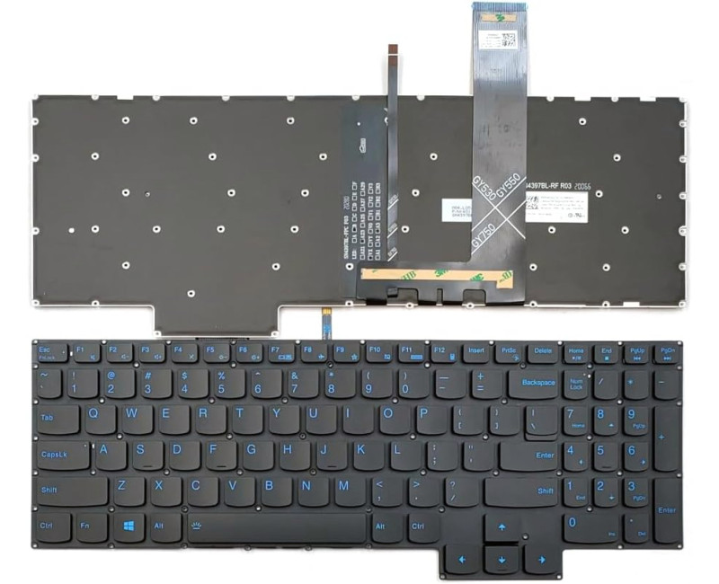 Lenovo Gaming 3-15IMH05 3-15IMH05D 3-15ARH05 blue word backlit US keyboard - additional view 