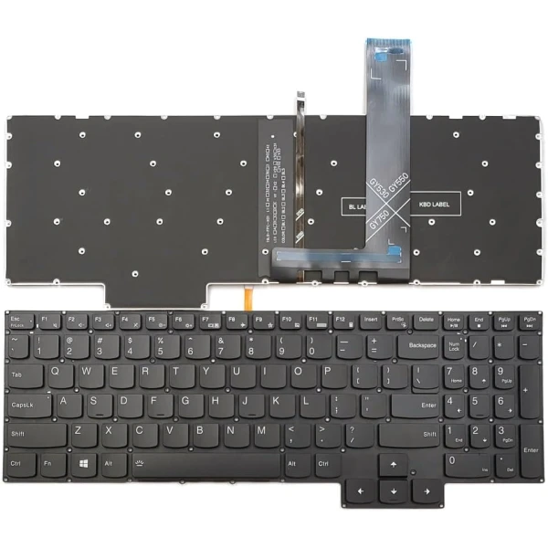 Lenovo Gaming 3-15IMH05 3-15IMH05D 3-15ARH05 white word backlit US keyboard - main product image