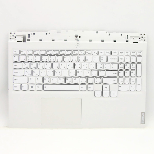 Lenovo Legion 5 15ACH6 5CB1C93091 white backlit Arabic AR keyboard palmrest - main product image
