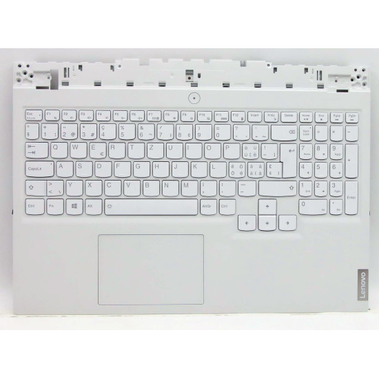 Lenovo Legion 5 15ACH6 5CB1C93118 white backlit Swiss SW keyboard palmrest original 90NB0D61-R30SF0 - main product image