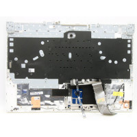 Lenovo Legion 5 15ACH6H 5CB1C93111 white backlit Korean KR keyboard palmrest - additional view 1