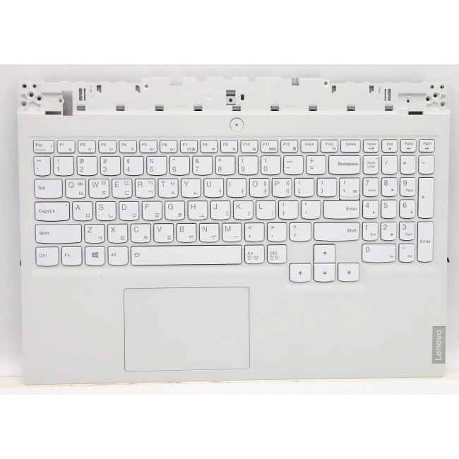 Lenovo Legion 5 15ACH6H 5CB1C93111 white backlit Korean KR keyboard palmrest - main product image