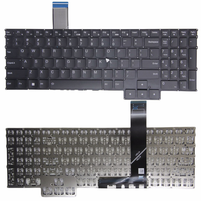 Lenovo Legion 5 Pro 16ARH7 16ARH7H 16IAH7 16IAH7H, black US keyboard - main product image
