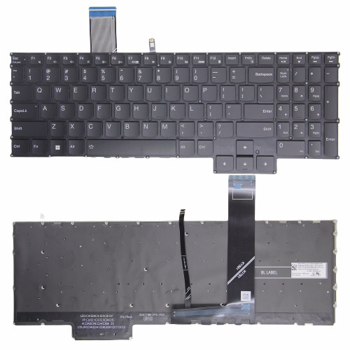 Lenovo Legion 5 Pro 16ARH7 16ARH7H 16IAH7 16IAH7H, black backlit US keyboard - main product image
