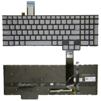 Lenovo Legion 5 Pro 16ARH7 16ARH7H 16IAH7 16IAH7H, gray RGB backlit US keyboard