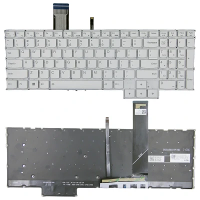 Lenovo Legion 5 Pro 16ARH7 16ARH7H 16IAH7 16IAH7H, white backlit US keyboard