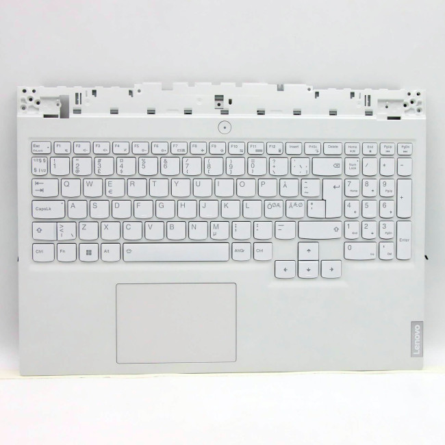 Lenovo Legion 5 15ITH6 5CB1D12377 white backlit Norwegian NE NR keyboard palmrest - main product image