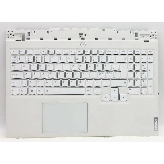 Lenovo Legion 5 15ITH6H 5CB1D05107 white backlit Norwegian NE keyboard palmrest - main product image